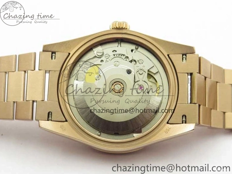 Bracelet Day-Date Dial Silver on Crystal RG A2836 Best Edition 128235 Marker Crystal BP President 36mm RG 0511